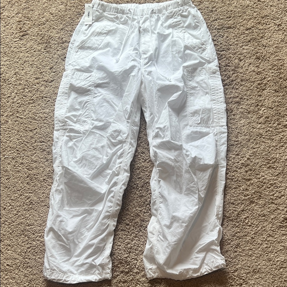 TNA Women's Bright White Cargo Pants